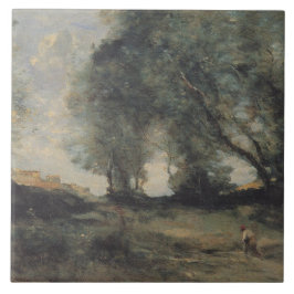 Landschap (Camille Corot) Tegeltje