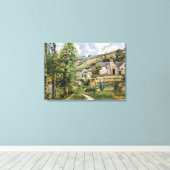 landschap Camille Pissarro in Pontoise Canvas Afdruk (Insitu (Houten vloer))