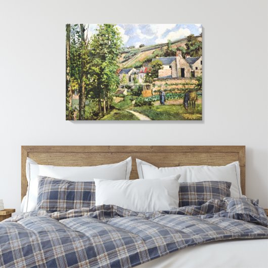 landschap Camille Pissarro in Pontoise Canvas Afdruk (Insitu (Slaapkamer))