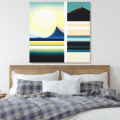 Landschap - Canvas Print (Insitu (Slaapkamer))