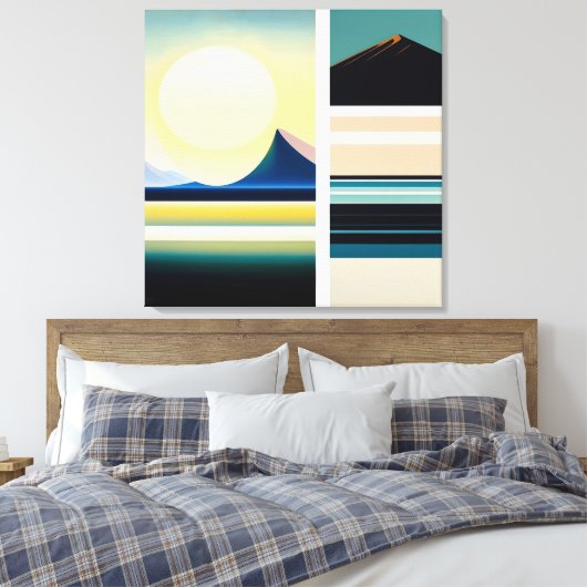 Landschap - Canvas Print (Insitu (Slaapkamer))
