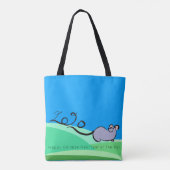 Landschap Cartoon Mouse Chinese Rat Year 2020 ATB Tote Bag (Achterkant)