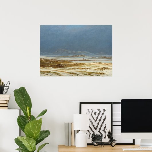 Landschap - Caspar David Friedrich Fine Art Poster (Thuiskantoor)