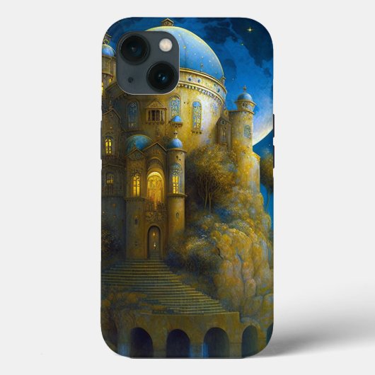 Landschap Castle Fantasy Moon Case-Mate iPhone Case (Achterkant)
