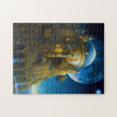 Landschap Castle Fantasy Moon Legpuzzel (Horizontaal)