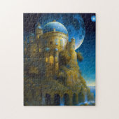 Landschap Castle Fantasy Moon Legpuzzel (Verticaal)