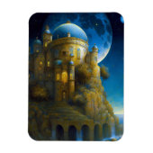 Landschap Castle Fantasy Moon Magneet (Verticaal)