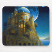 Landschap Castle Fantasy Moon Muismat (Voorkant)