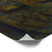 Landschap Castle Fantasy Moon Poster (Hoek)