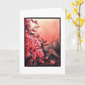 Landschap Cherry blossom Kaart (Gele Bloem)
