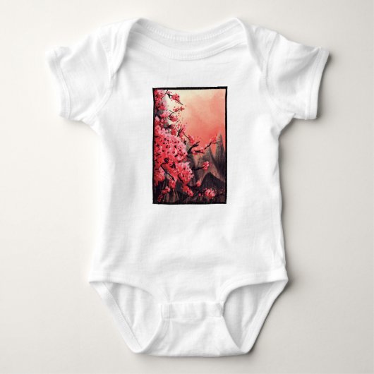 Landschap Cherry blossom Romper (Voorkant)