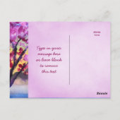 Landschap Cherry Blossom Trees Lake Dusk Briefkaart (Achterkant)