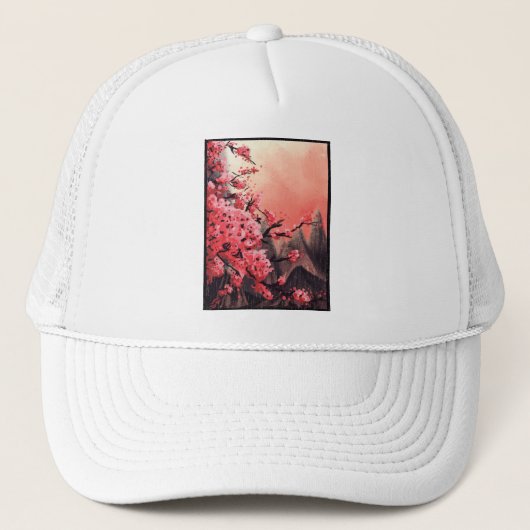 Landschap Cherry blossom Trucker Pet (Voorkant)