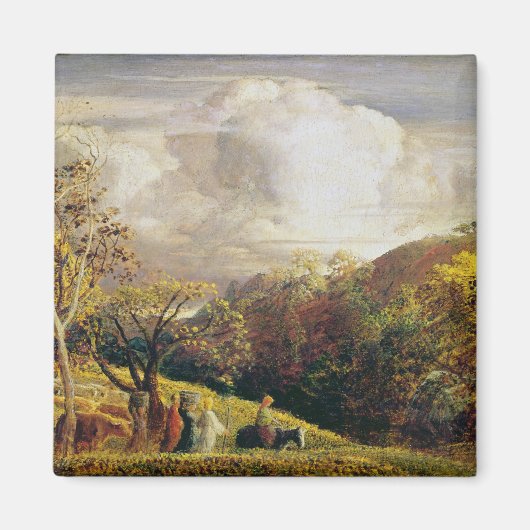 Landschap, cijfers en runderen magneet (Voorkant)