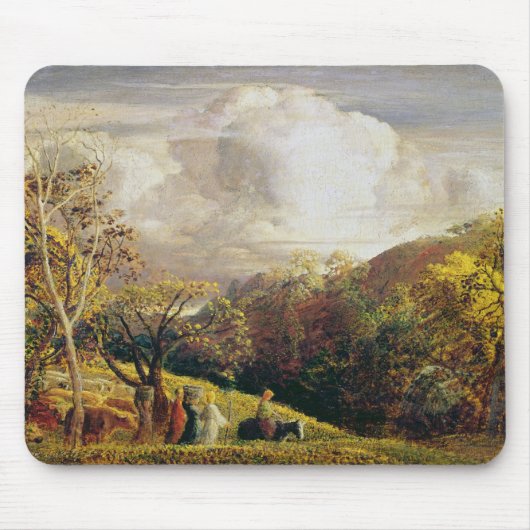 Landschap, cijfers en runderen muismat (Voorkant)