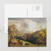 Landschap, cijfers en vee briefkaart (Voorkant / Achterkant)