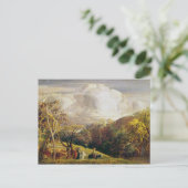 Landschap, cijfers en vee briefkaart (Staand voorkant)