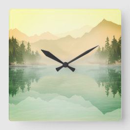 Landschap Citrus Mountains Vierkante Klok