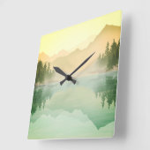 Landschap Citrus Mountains Vierkante Klok (Hoek)