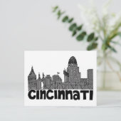 Landschap City Uitzicht | Cincinnati, Ohio Briefkaart (Staand voorkant)
