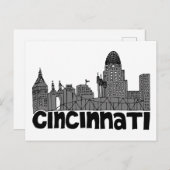 Landschap City Uitzicht | Cincinnati, Ohio Briefkaart (Voorkant / Achterkant)