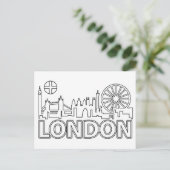 Landschap City Uitzicht | Londen, Engeland Briefkaart (Staand voorkant)
