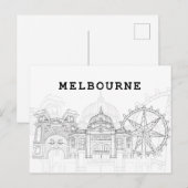 Landschap City Uitzicht | Melbourne, Australië Briefkaart (Voorkant / Achterkant)