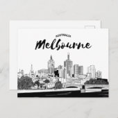 Landschap City Uitzicht | Melbourne, Australië Briefkaart (Voorkant / Achterkant)