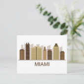 Landschap City Uitzicht | Miami, Florida Briefkaart (Staand voorkant)