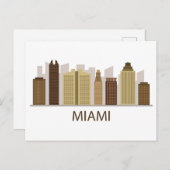 Landschap City Uitzicht | Miami, Florida Briefkaart (Voorkant / Achterkant)