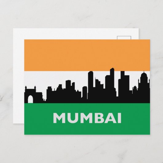 Landschap City Uitzicht | Mumbai, India Briefkaart (Voorkant / Achterkant)
