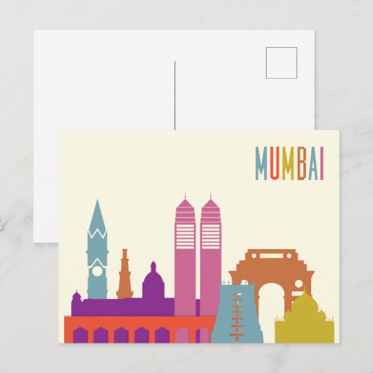 Landschap City Uitzicht | Mumbai, India Briefkaart (Voorkant / Achterkant)