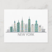 Landschap City Uitzicht | New York City, New York Briefkaart (Voorkant)