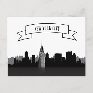 Landschap City Uitzicht   New York City, New York Briefkaart