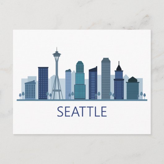 Landschap City Uitzicht | Seattle, Washington Briefkaart (Voorkant)