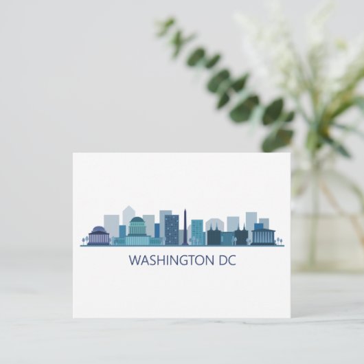 Landschap City Uitzicht | Washington DC Briefkaart (Staand voorkant)