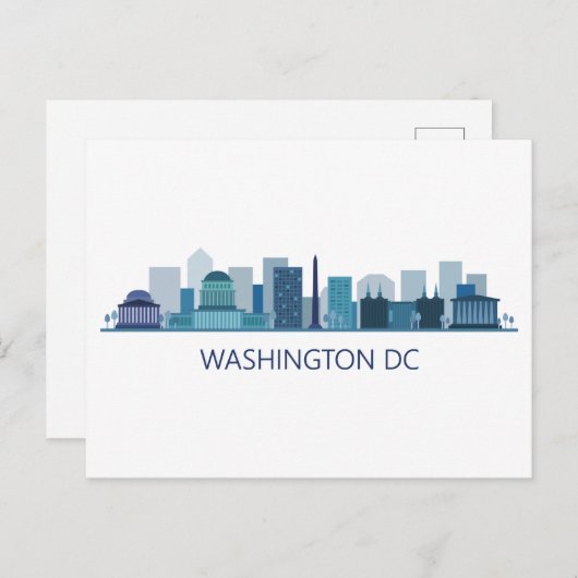 Landschap City Uitzicht | Washington DC Briefkaart (Voorkant / Achterkant)
