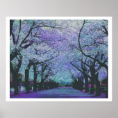 Landschap Colorful Spring Blossom Park Poster (Voorkant)