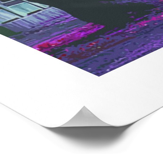 Landschap Colorful Spring Blossom Park Poster (Hoek)