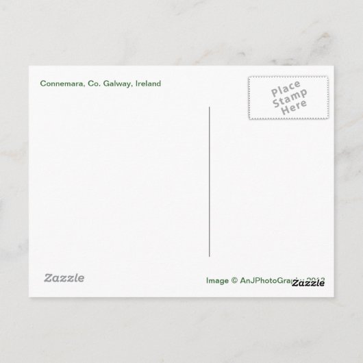 Landschap Connemara Briefkaart (Achterkant)
