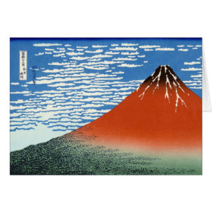 Landschap Cool oriental japanese Hokusai Fuji Uitz