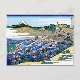 Landschap Cool oriental japanese Hokusai Fuji Uitz Briefkaart