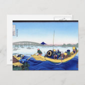 Landschap Cool oriental japanese Hokusai Fuji Uitz Briefkaart (Voorkant / Achterkant)
