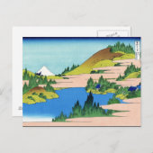 Landschap Cool oriental japanese Hokusai Fuji Uitz Briefkaart (Voorkant / Achterkant)