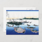 Landschap Cool oriental japanese Hokusai Fuji Uitz Briefkaart (Voorkant / Achterkant)