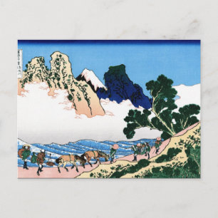 Landschap Cool oriental japanese Hokusai Fuji Uitz Briefkaart