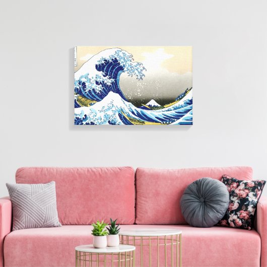 Landschap Cool oriental japanese Hokusai Fuji Uitz Canvas Afdruk (Insitu (Woonkamer))