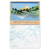 Landschap Cool oriental japanese Hokusai Fuji Uitz Kalender (Mar 2026)