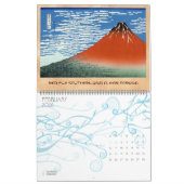 Landschap Cool oriental japanese Hokusai Fuji Uitz Kalender (Feb 2026)