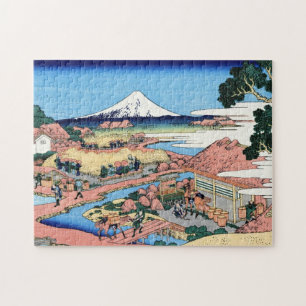 Landschap Cool oriental japanese Hokusai Fuji Uitz Legpuzzel